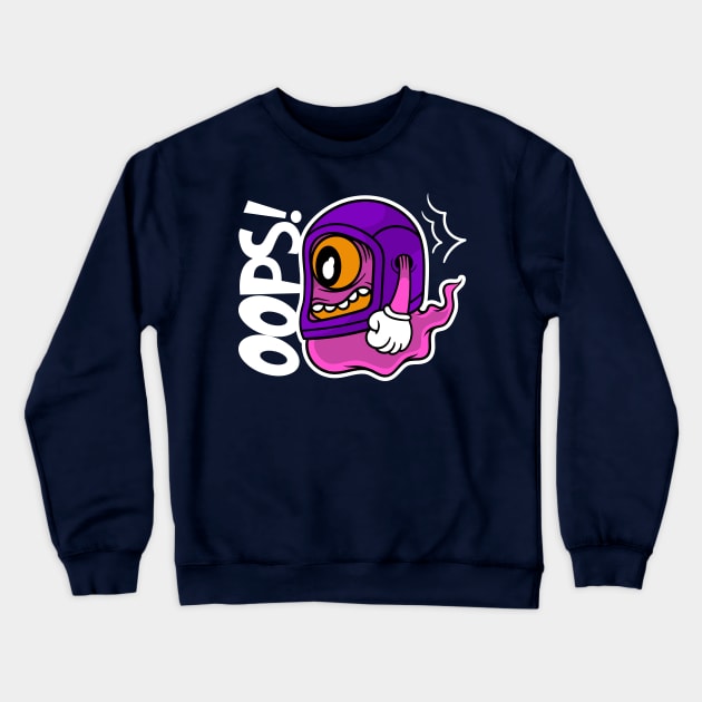 Baby Oops Crewneck Sweatshirt by dominatic